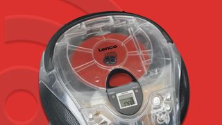 Lenco's SCD-24TR on red background