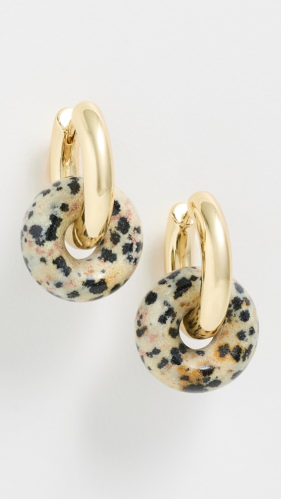 The Palma Washer Hoop Earrings - Gold