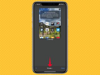 how to open a private tab in ios 15 safari