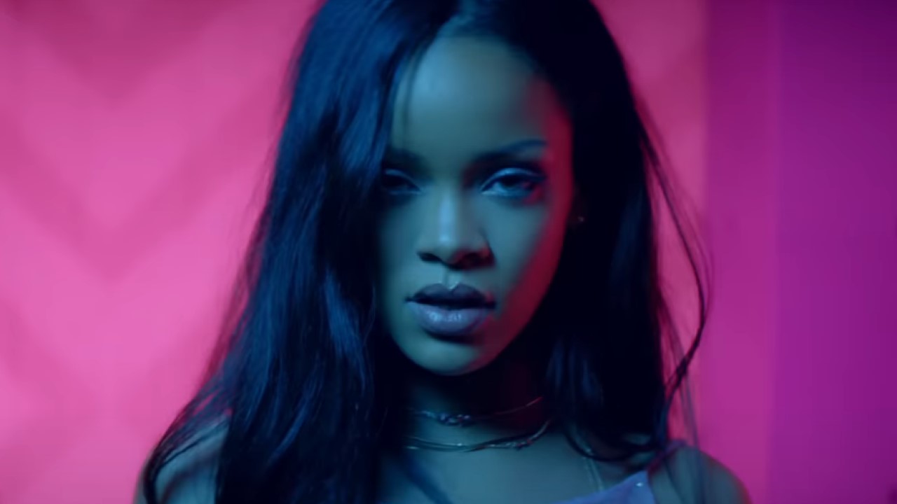 Rihanna in Work music video.