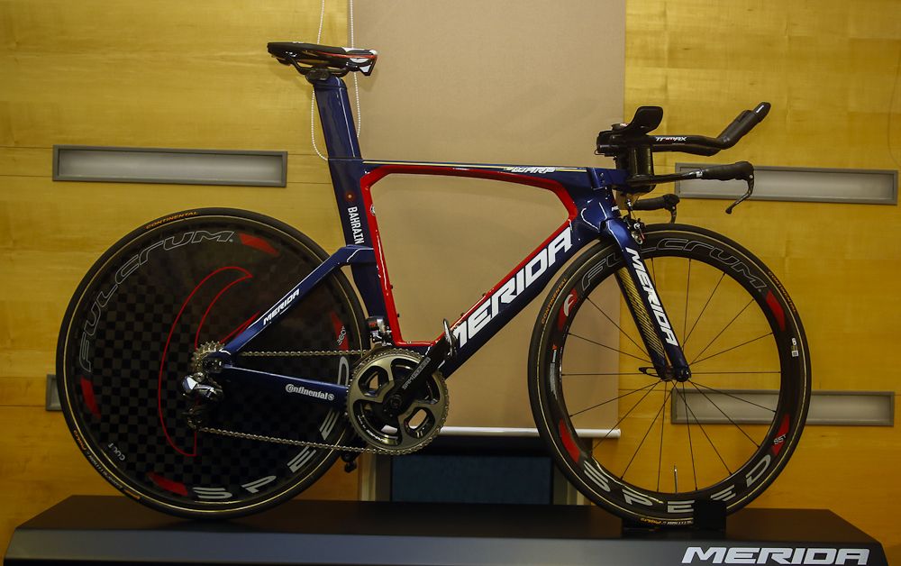 The Merida time trial bike the team will use next year
