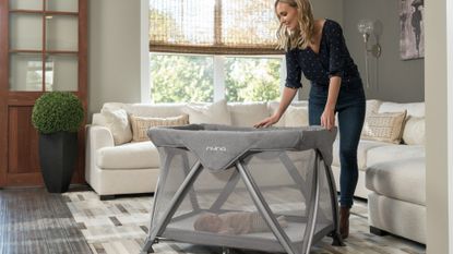 Nuna aire cheap travel crib