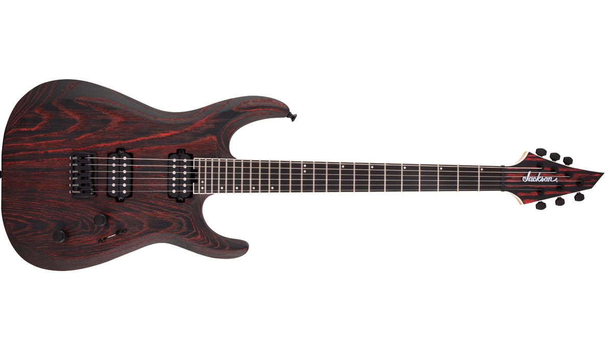Jackson Pro Series Dinky DK Modern Ash in Baked Red