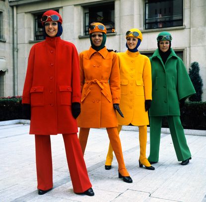 70s trends rainbow suits