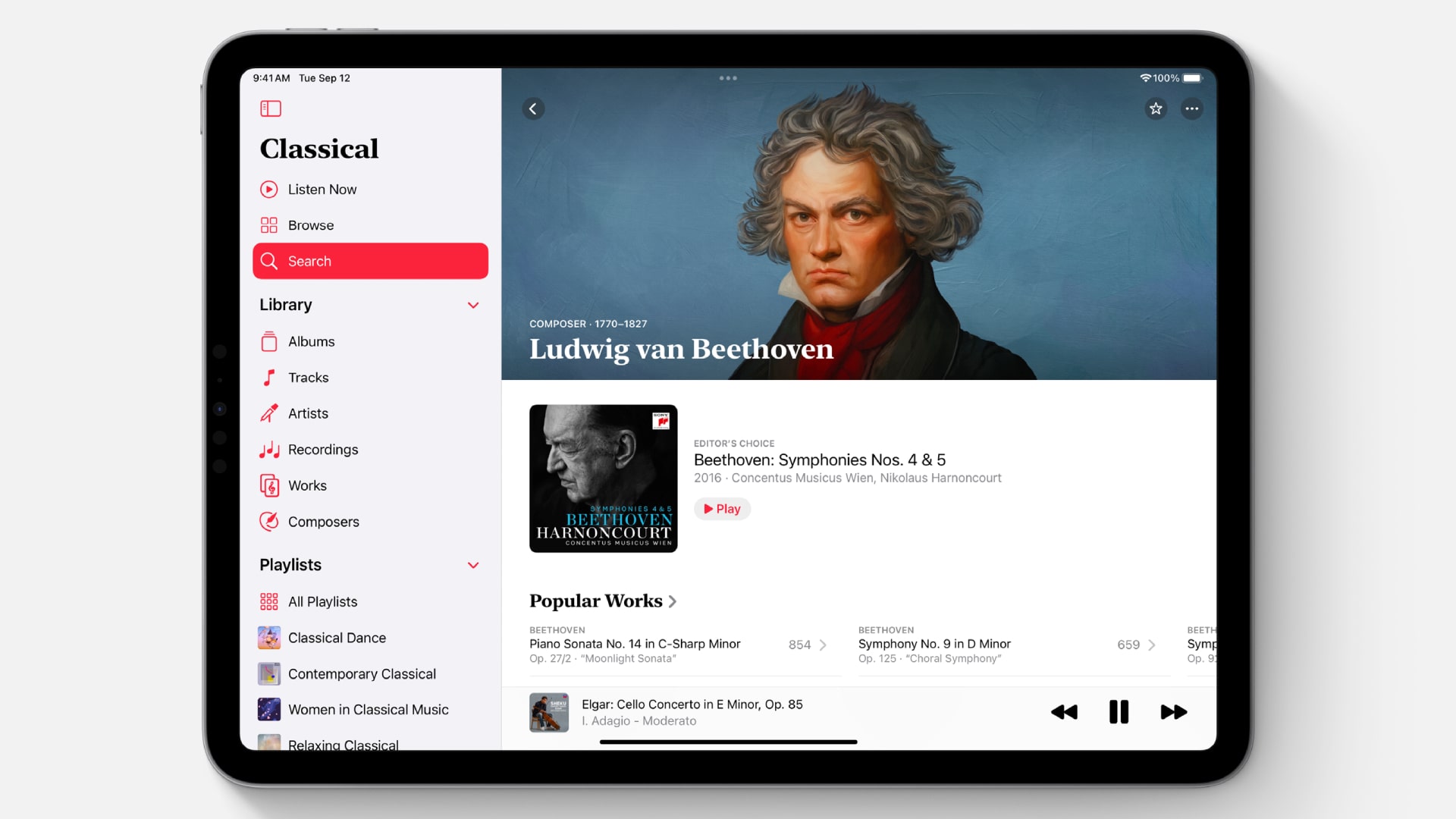 Apple Music Classical has just launched on the iPad TechRadar