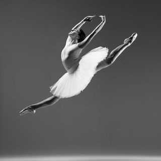 Ballet dancer, Bird, Athletic dance move, Black-and-white, Seabird, Photography, Dance, Monochrome, Hand, Feather,