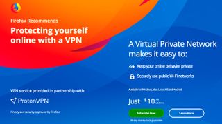 ProtonVPN on Firefox