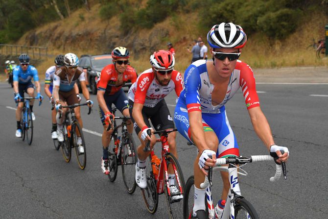 Miles Scotson (Groupama-FDJ) joined the main breakaway on stage 4 of the 2019 Tour Down Under