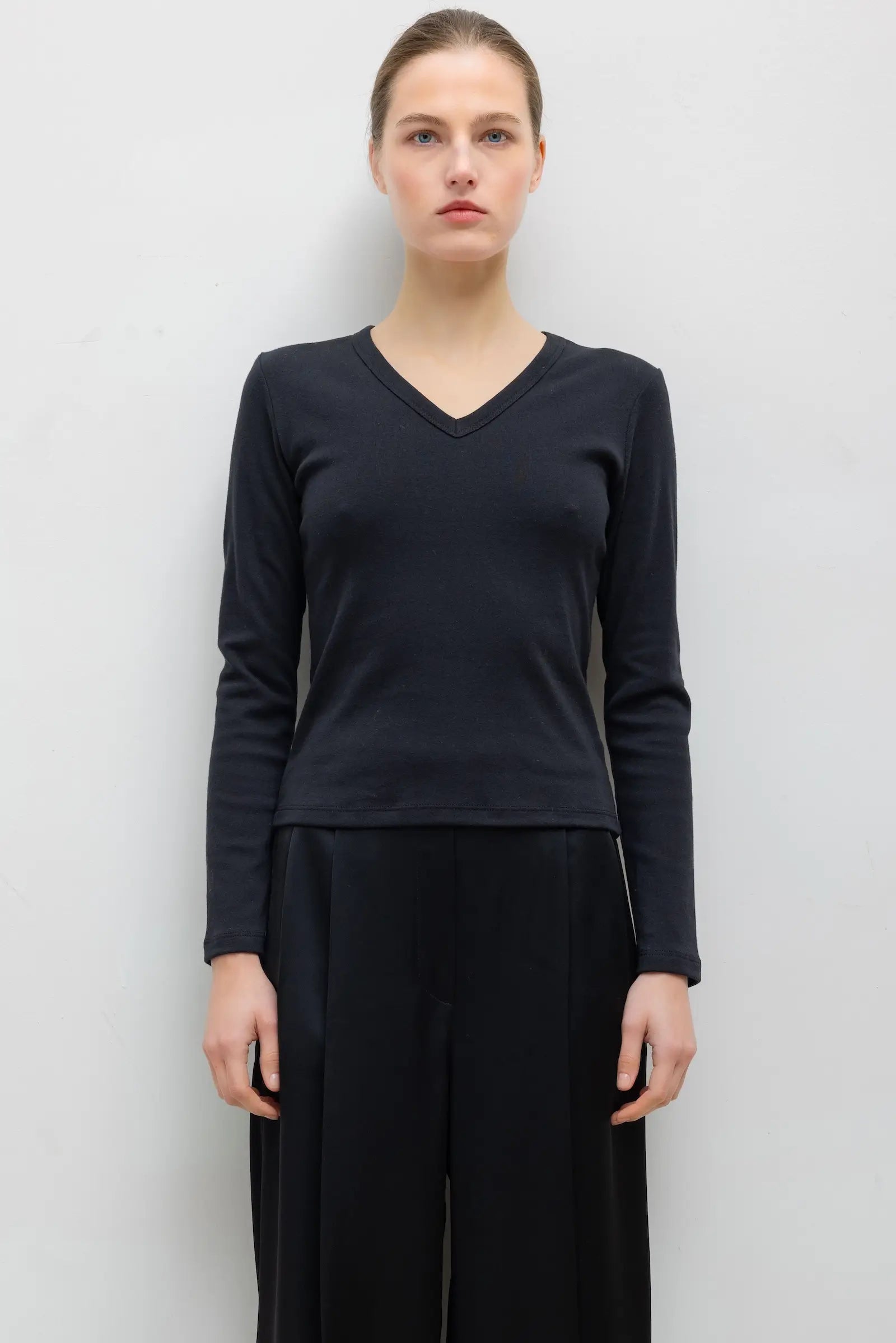 Nando Slim Long Sleeve V Neck