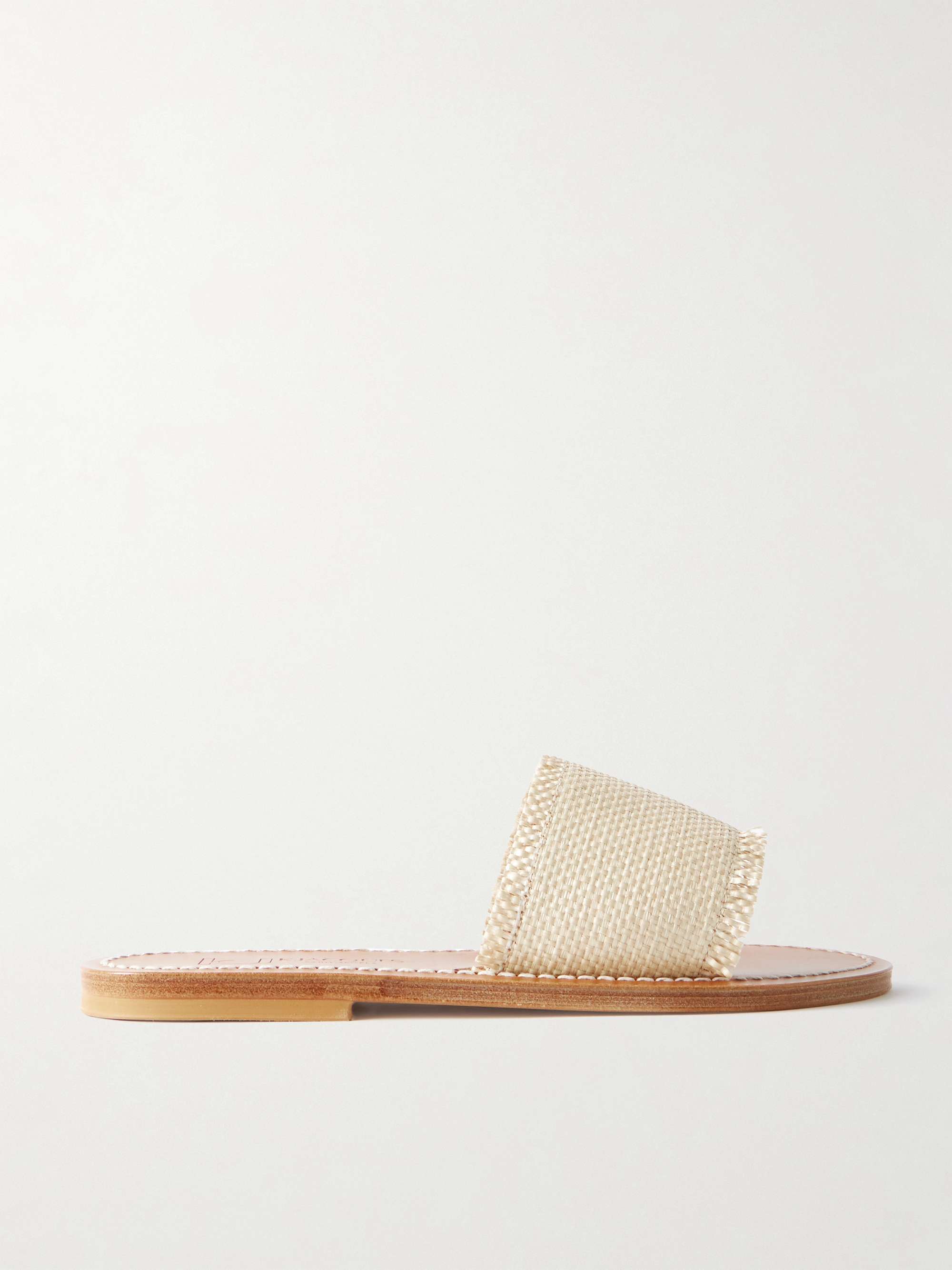 Capri Raffia Slides