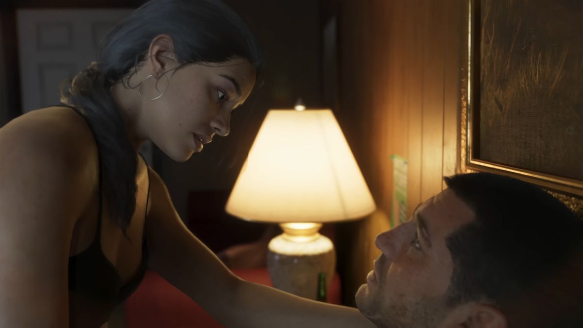 Lucia asks the man if they have trust in the GTA 6 trailer