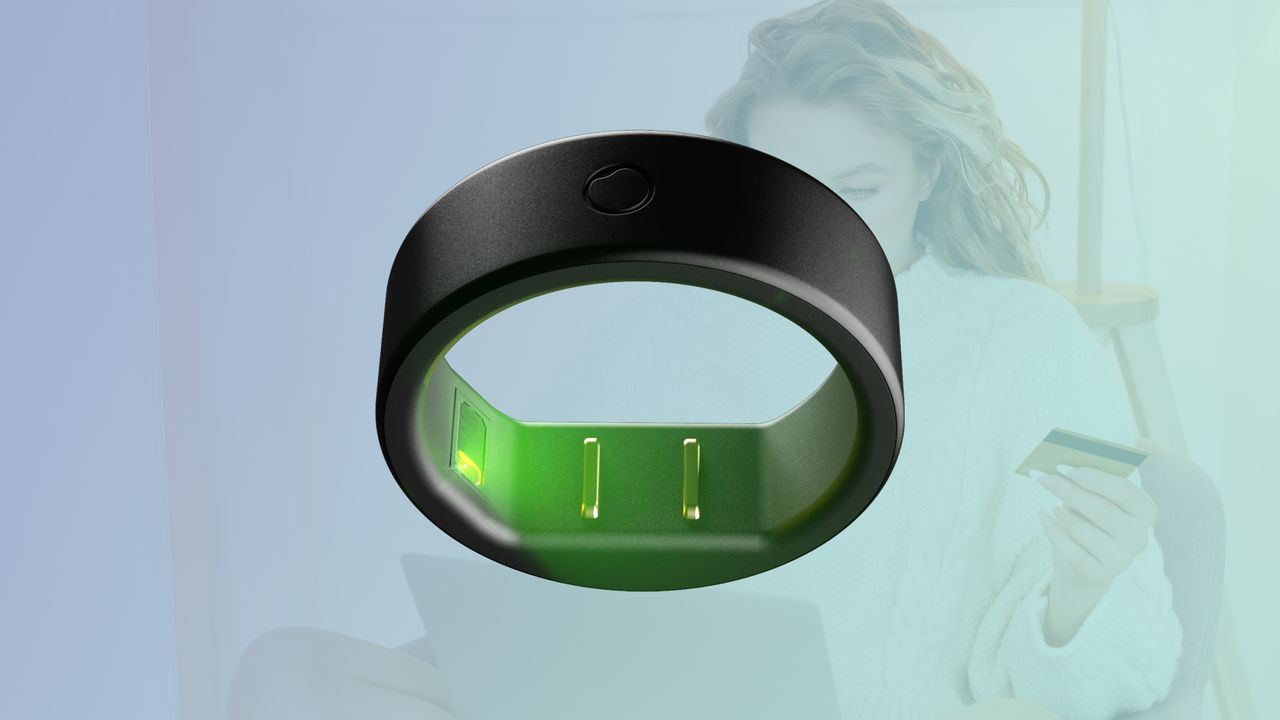 Circular Ring Slim against gradient background