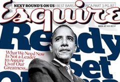 Marie Claire World News: Barack Obama - US Esquire magazine cover