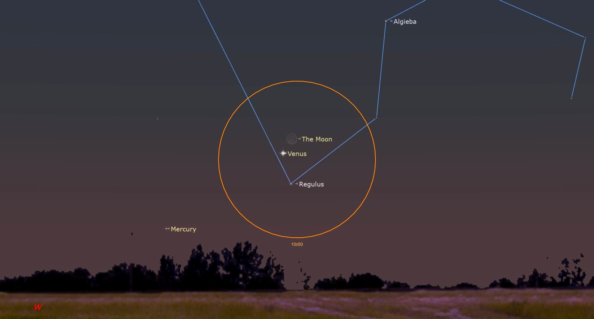  The moon and Venus join close together in the night sky Aug. 5 