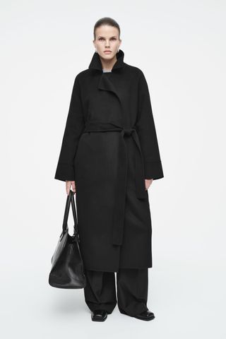 Belted Double-Faced Wool Coat