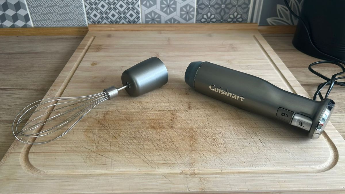 Cuisinart Power Blend Immersion Blender with chef's whisk attachment detached