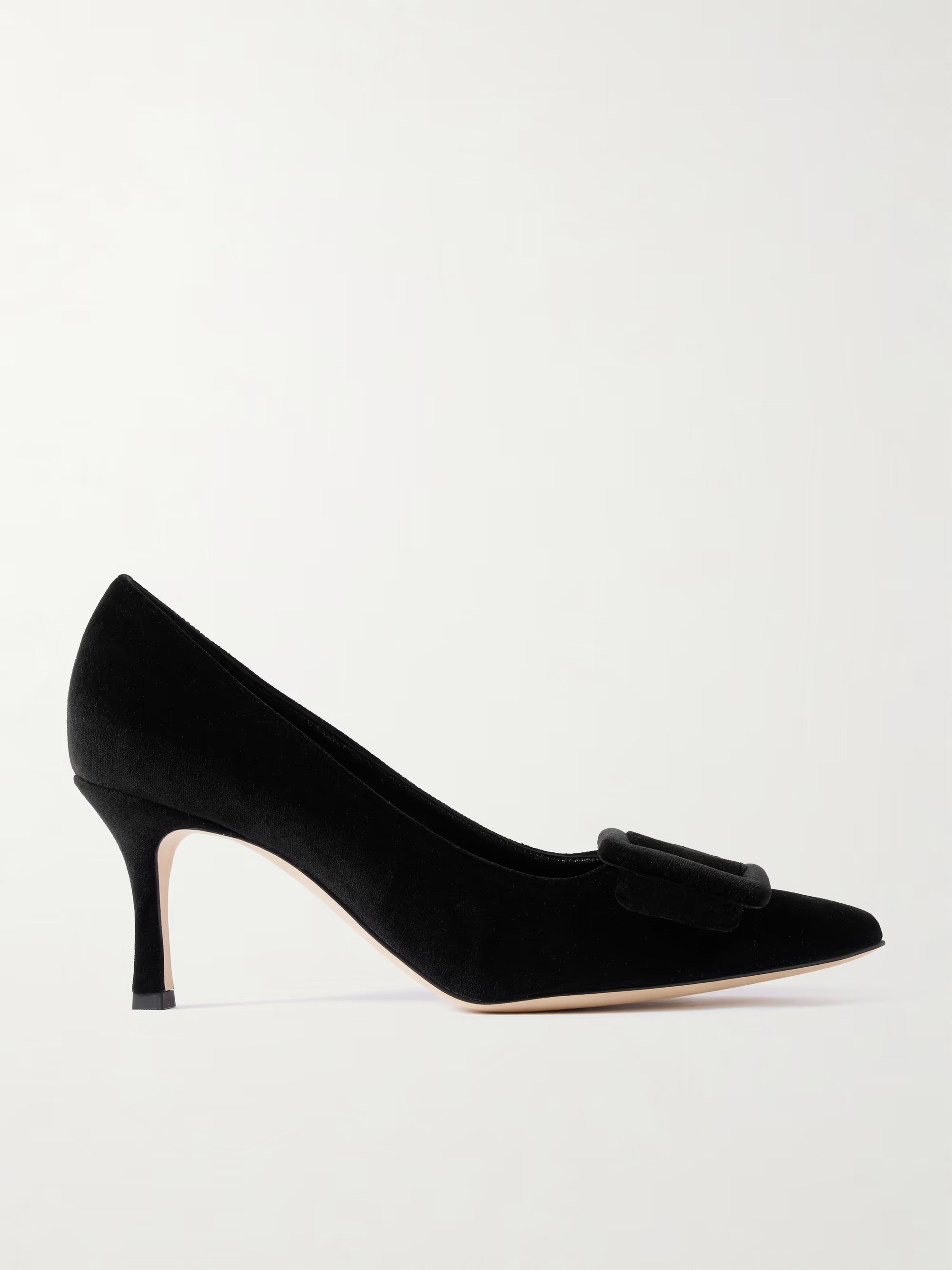 Manolo Blahnik, Maysale 70 Buckled Velvet Pumps