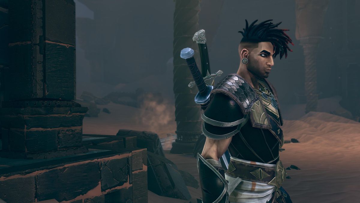 Screenshot of Prince of Persia: The Lost Crown on Xbox Series X.