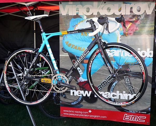 BMC adds the Astana team bike color scheme to the list of choices for its SLC01 Pro Machine.
