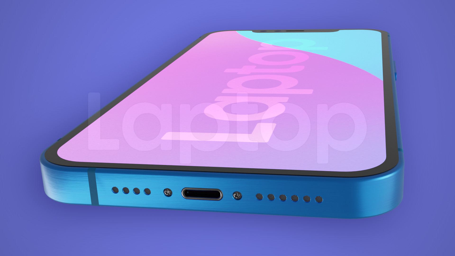 iPhone SE 4 in Blue renders by LaptopMag.com