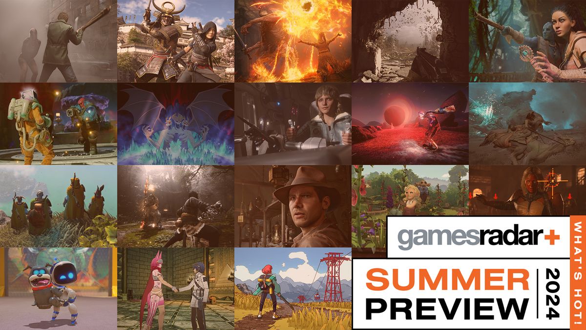 What&#039;s Hot: GamesRadar+ Summer Preview 2024 image showing multiple big games of the year