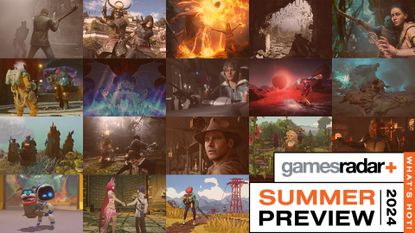 What's Hot: GamesRadar+ Summer Preview 2024 image showing multiple big games of the year