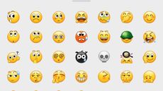 A screengrab of WeChat's emojis