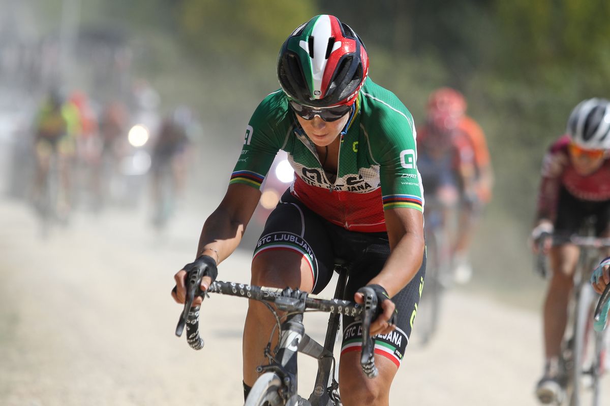 Strade Bianche 2020 Women 14th Edition Siena Siena 136 km 01082020 Marta Bastianelli ITA Ale Cipollini photo Valerio PagniBettiniPhoto2020