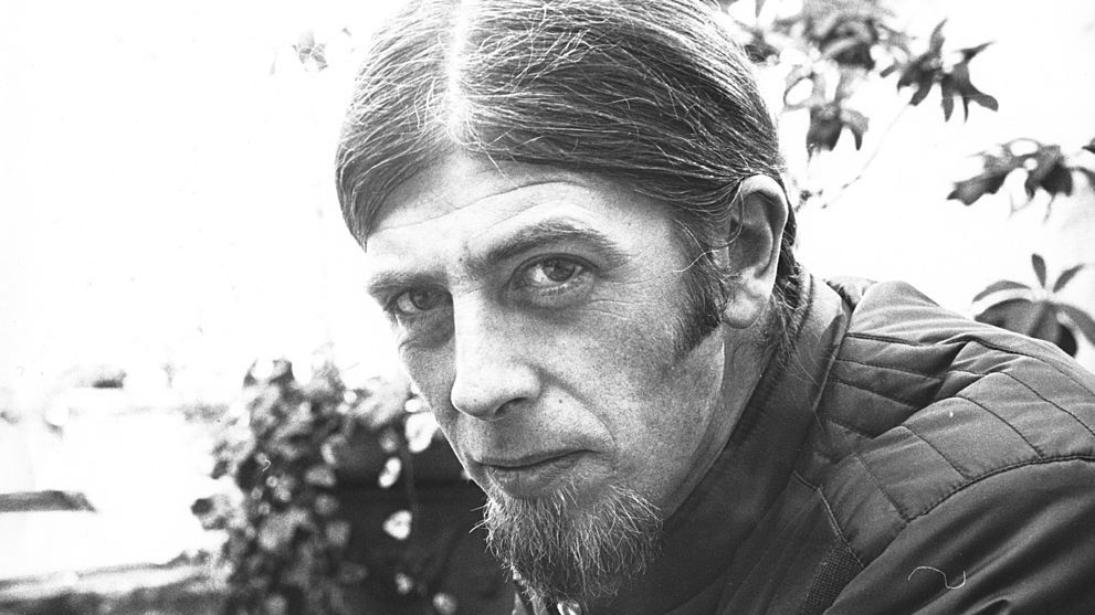 black and white portrait of John Mayall in 1971