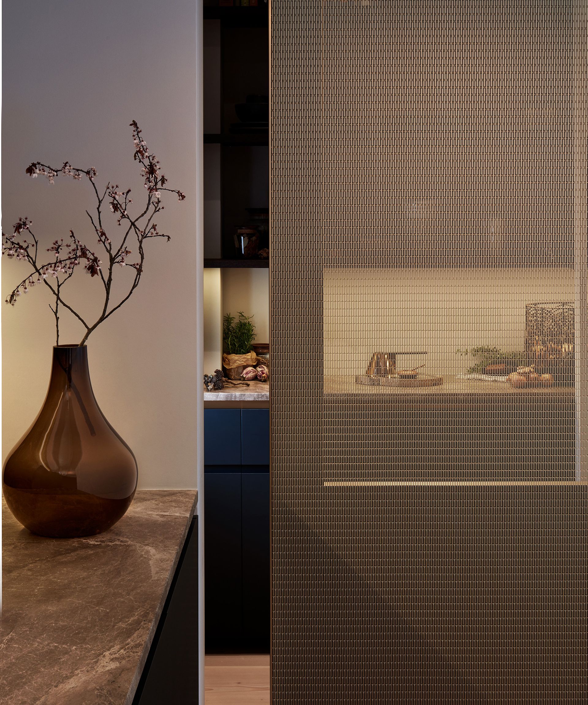 Pantry ideas - kitchen pantry with mesh doors