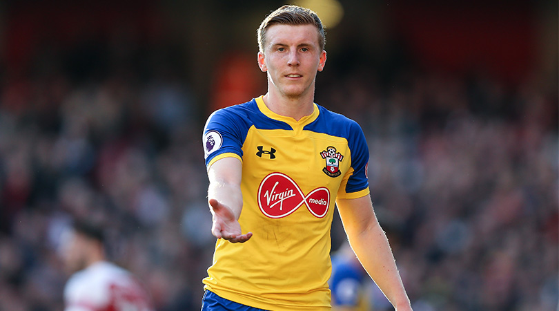 Matt Targett playing for Southampton