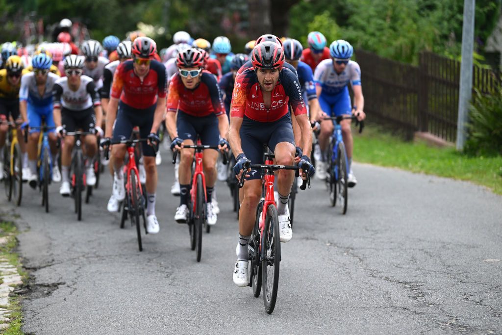 Ineos Grenadiers also spent a lot of time at the front of the peloton
