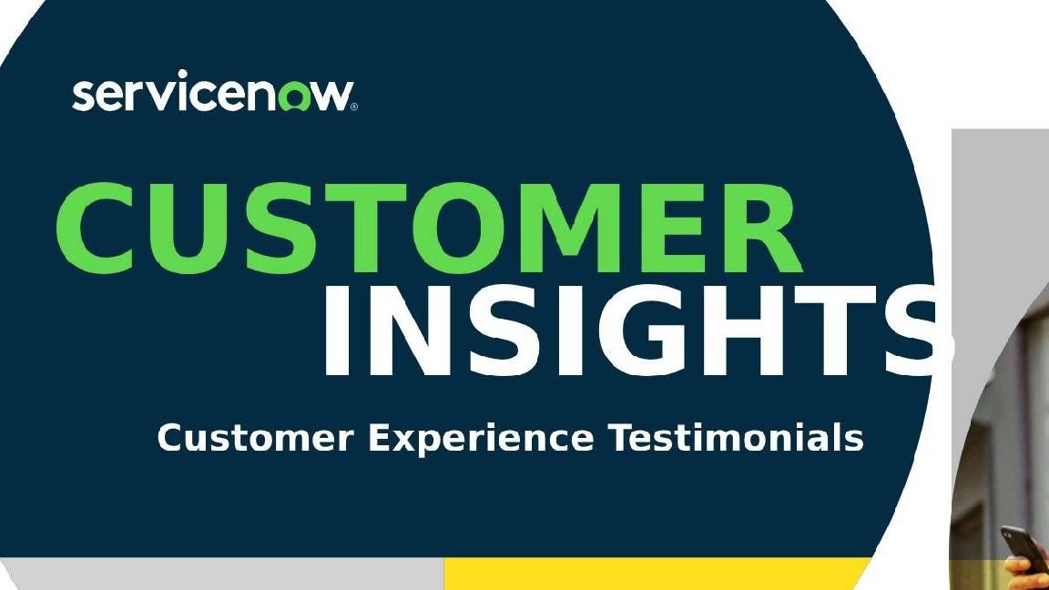 Blue background and white text that says Customer Insights: Customer Experience Testimonials 