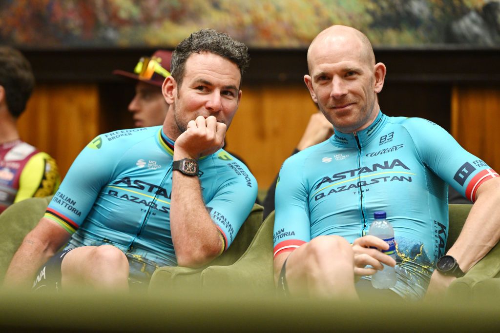 Mark Cavendish and Michael Morkov at Tour Colombia