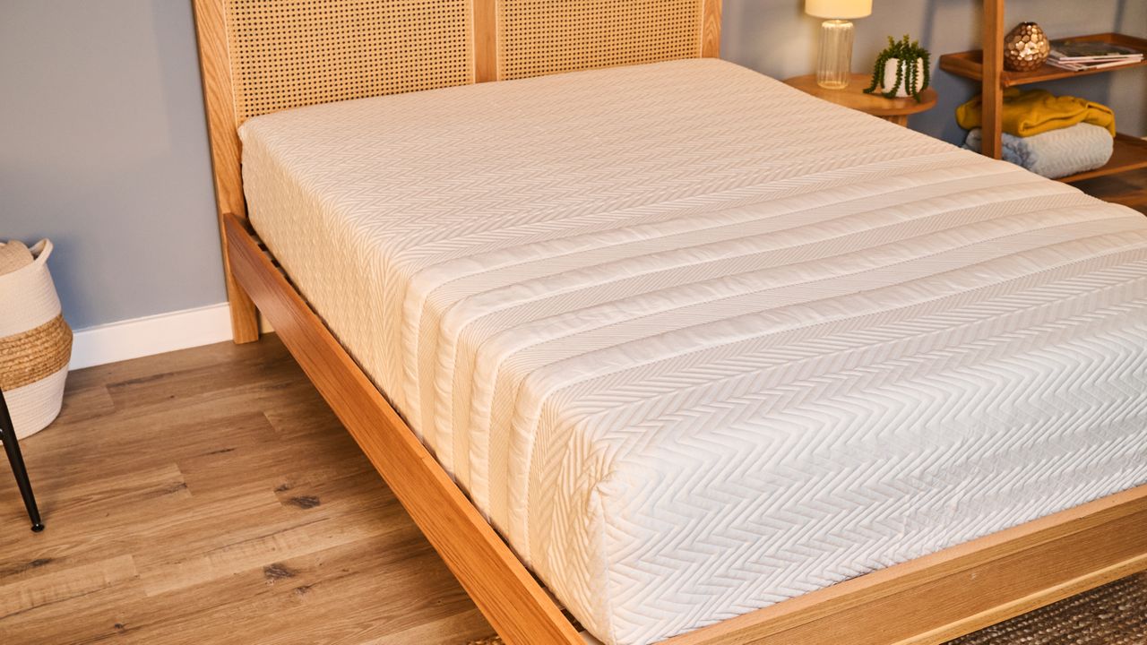 Our tester's full-size Leesa Legend Hybrid Mattress after expansion.