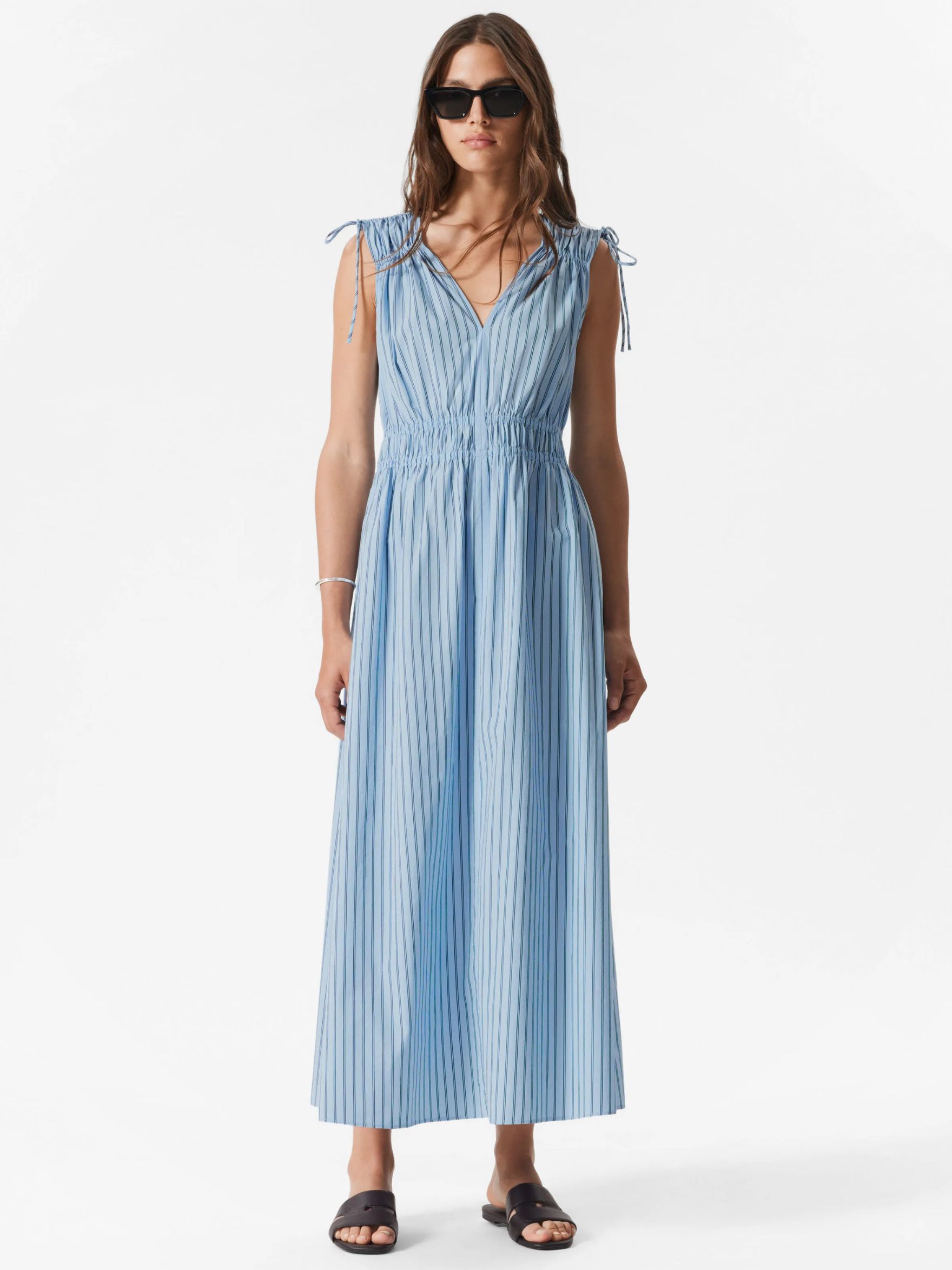 Tie-Detailed Midi Dress