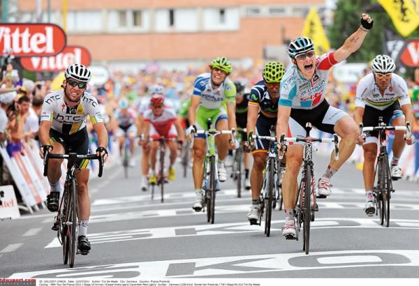 Andre Greipel finally got the better of Mark Cavendish on the Tour stage to Carmaux