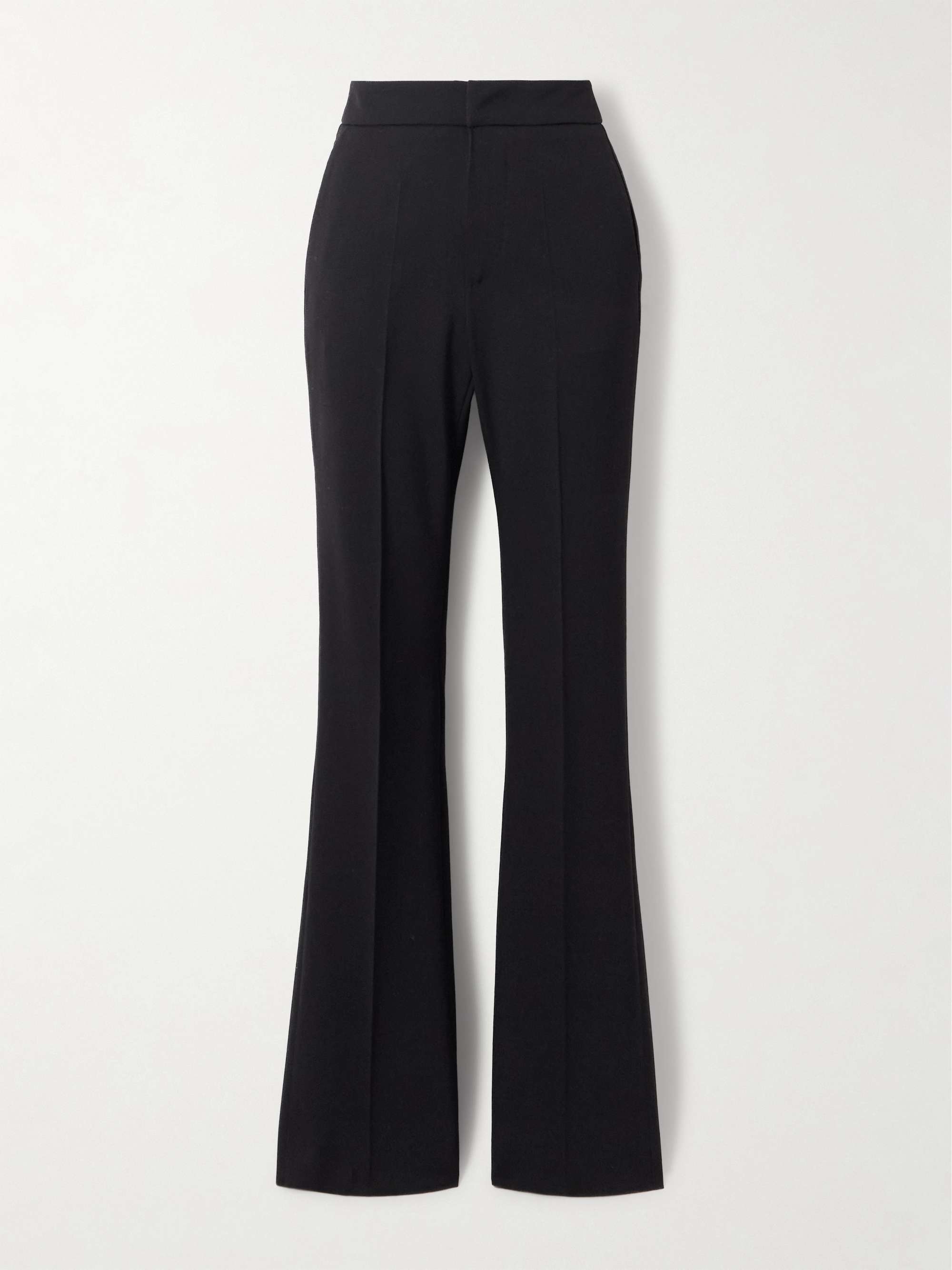 Slim-Fit Flared Twill Pants