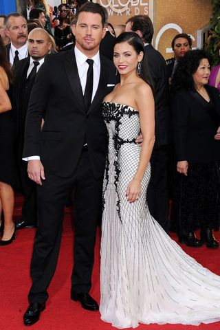 Channing Tatum And Jenna Dewan At The Golden Globes 2014