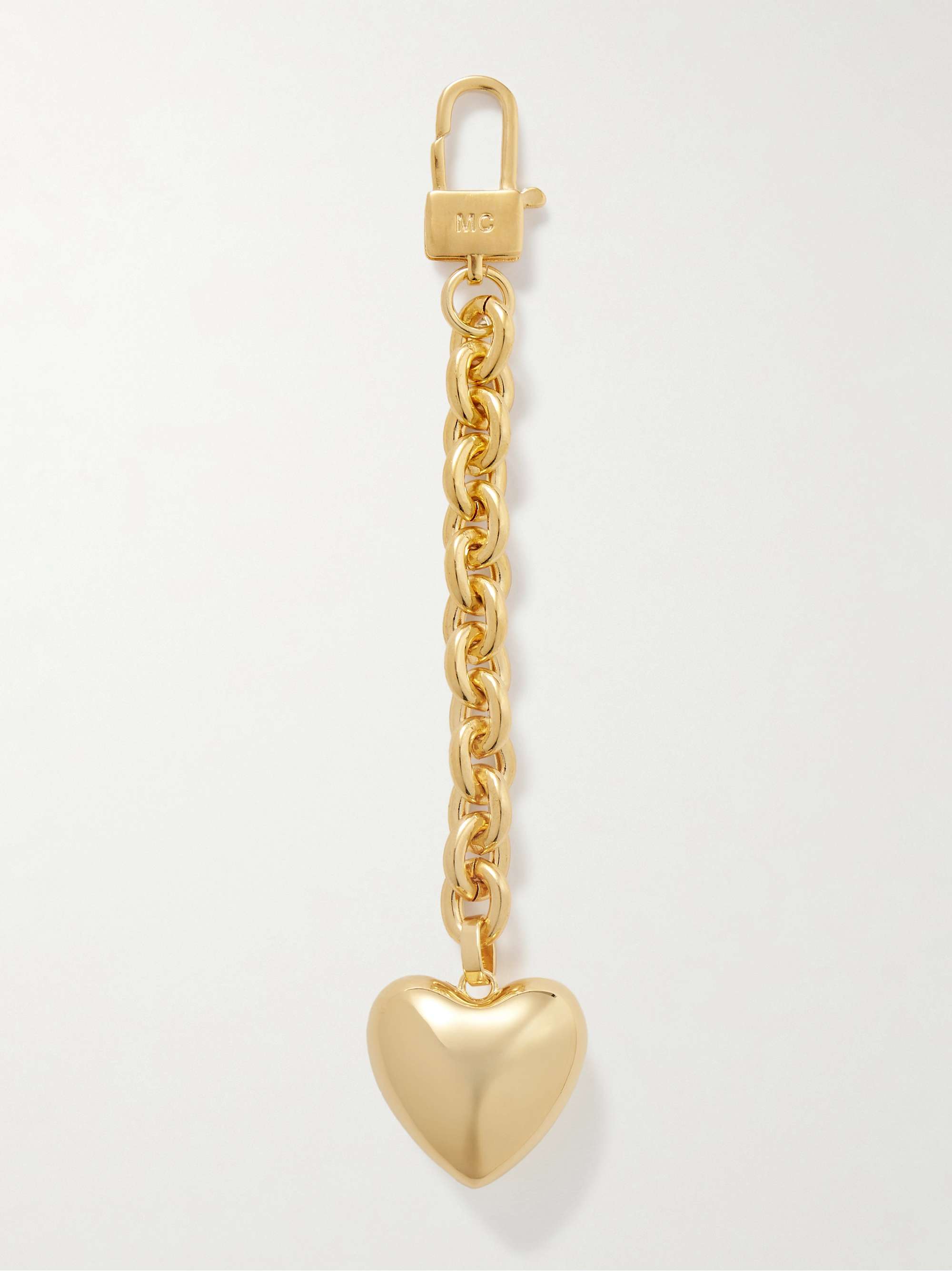 Heart Gold-Plated Bag Charm