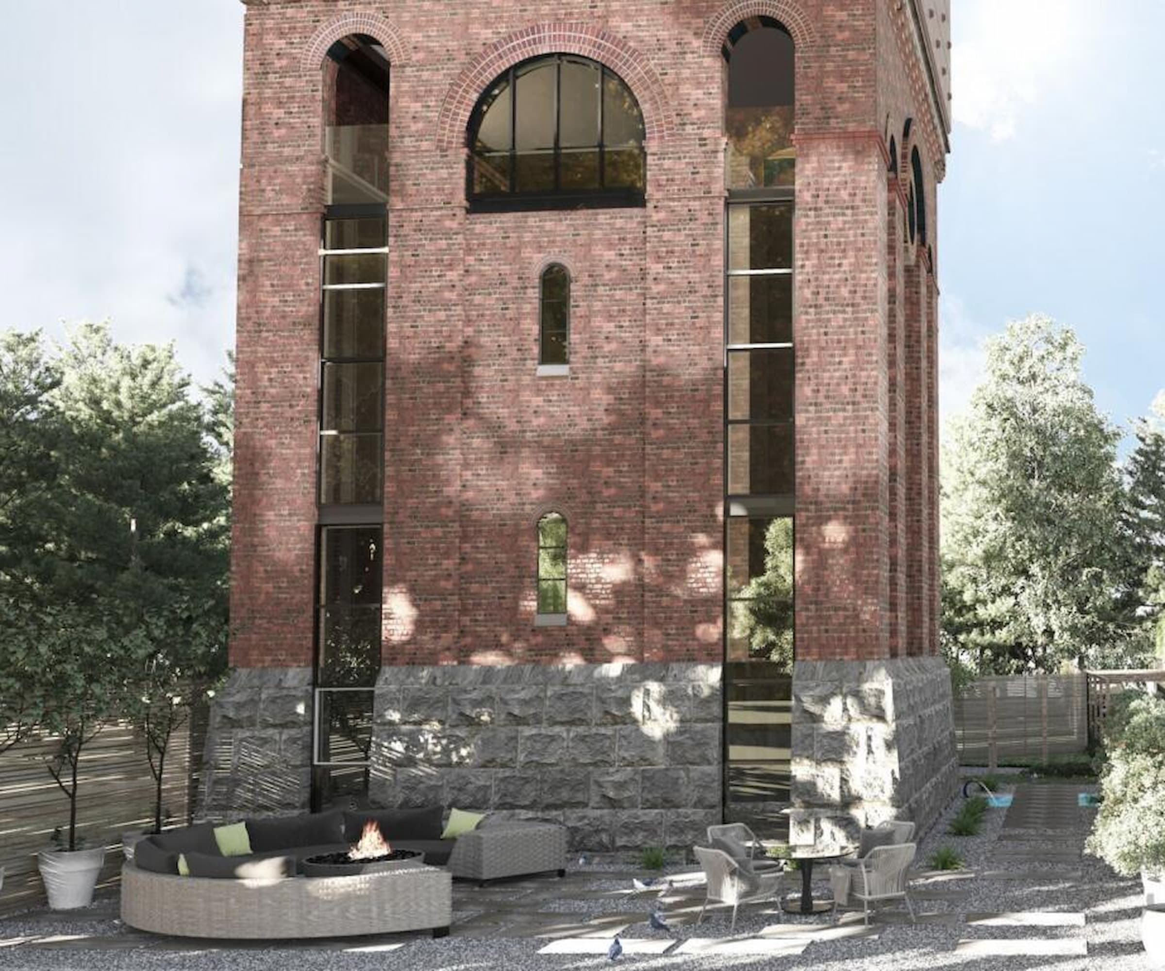 A converted water tower concept