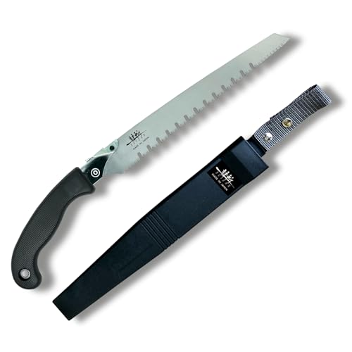 Suizan Pruning Saw 10.6" Gullet Blade - Professional Japanese Tree Trimming Handsaw Pullsaw Gardening Tools