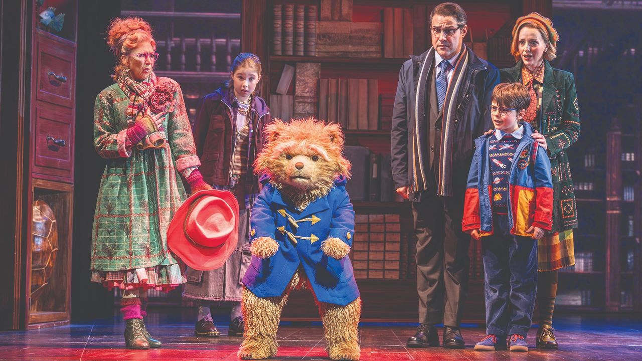Paddington and the Browns on stage in a musical