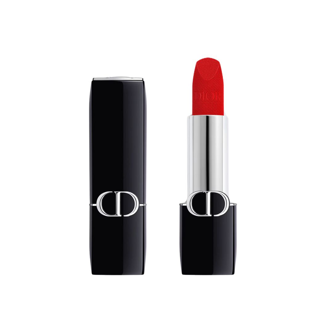 An image showing a red lipstick from Dior
