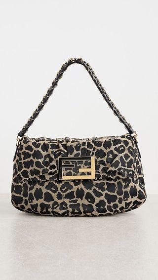 Shopbop Archive Fendi Mia Shoulder Bag, Leopard Canvas