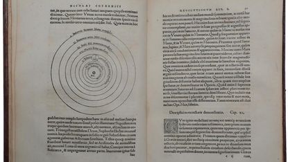 An open section of a book.