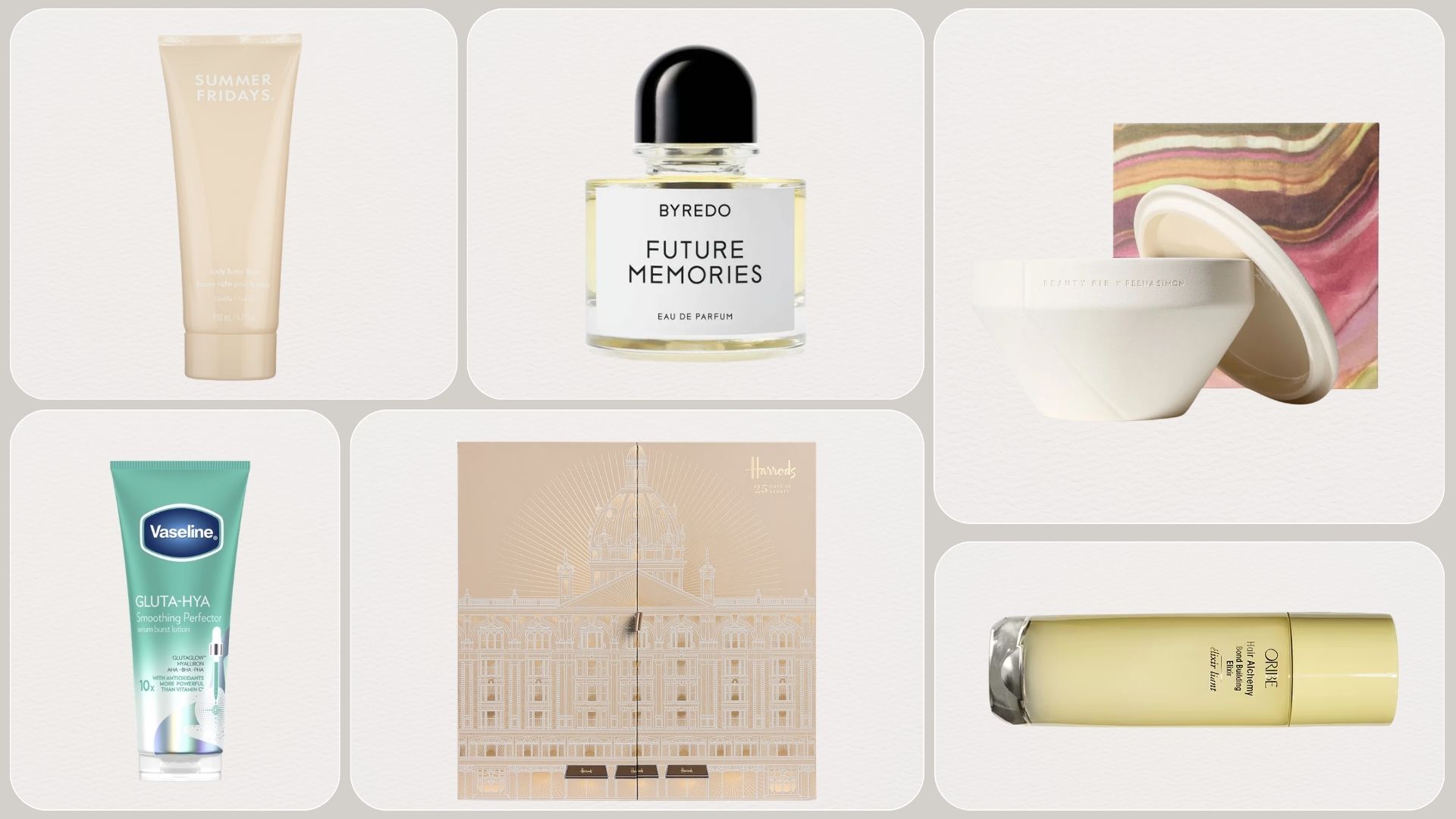 Graphic of the best new beauty products of the month