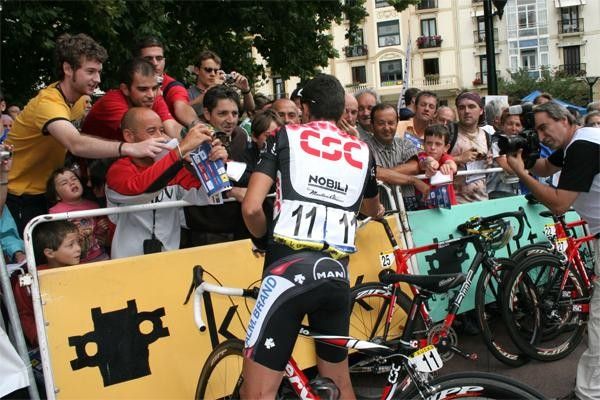 So too Carlos Sastre (CSC) - ever popular with the Spanish fans