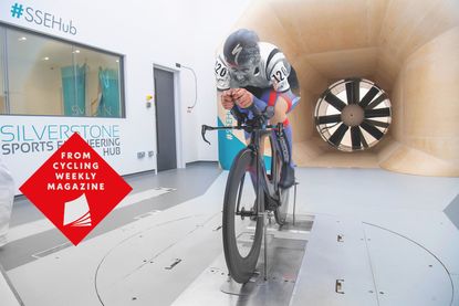 Beryl Burton in the wind tunnel