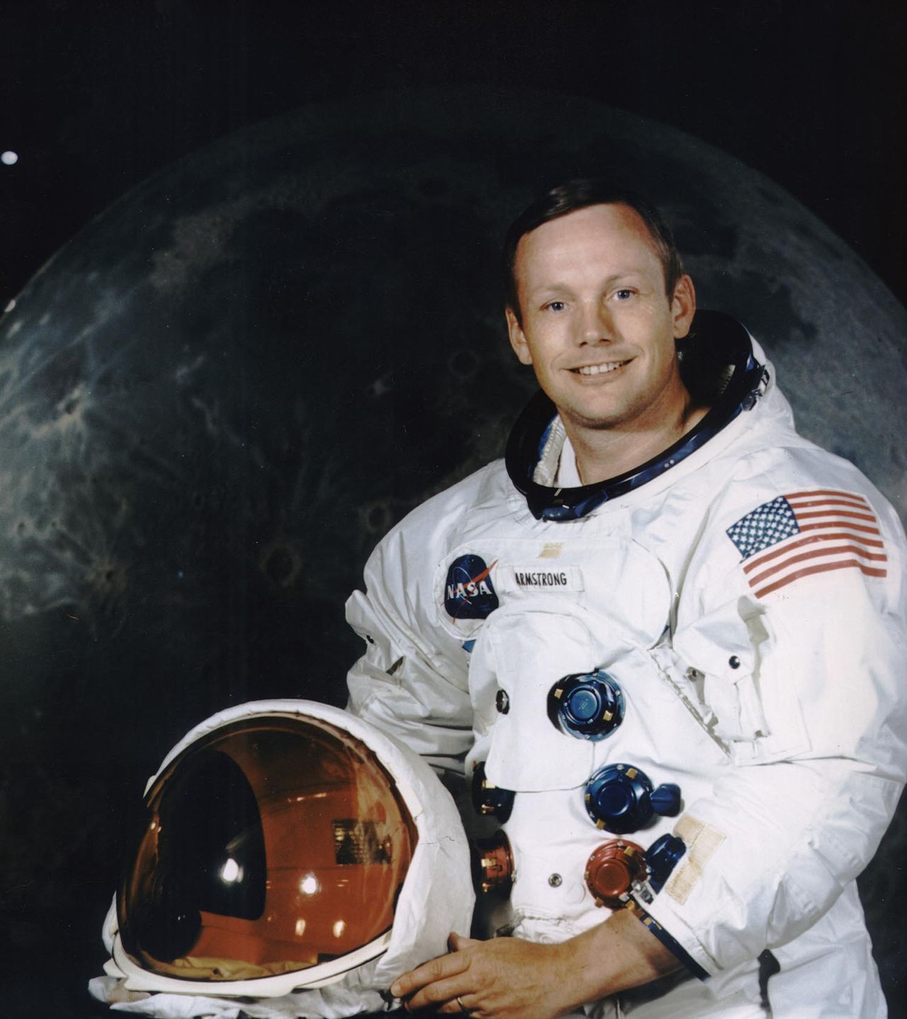 Apollo 11 astronaut Neil Armstrong, the first man to walk on the moon.